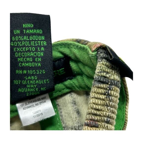 John Deere Toddler 2T/3T Green Camouflage Hat One Size Embroidered Logo Camo - Picture 16 of 16